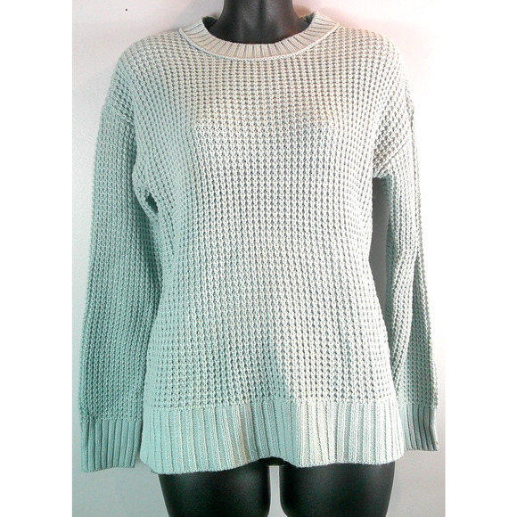 Sonoma Teal Blue Women's XS Woven Chunky Knit sweater - Picture 1 of 6
